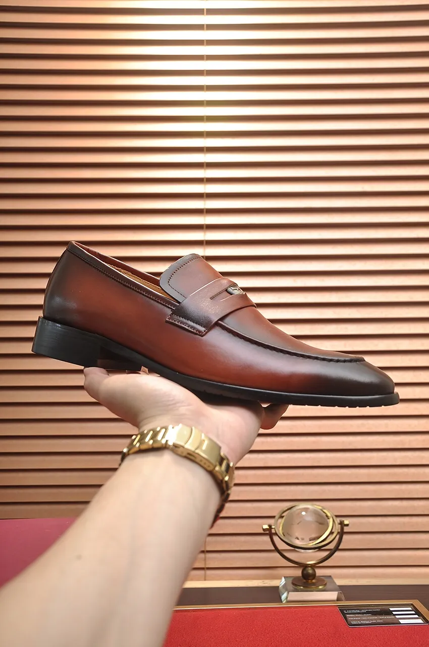 Men's shoes 💰500💶[Ferragamo/Ferragamo] The latest model in the counter. Original imported high-quality cowhide with open edges + imported 🐂 water-dyed cowhide lining + original luxury metal buckle + original combined outsole. Comparison without pressure 38--45 (45 is custom-made and cannot be returned or exchanged)